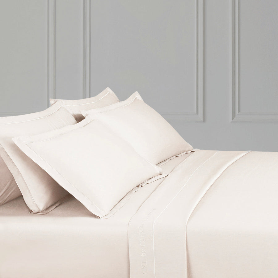 Flat sheet cotton satin - Uni 1 baratta Taupe 02