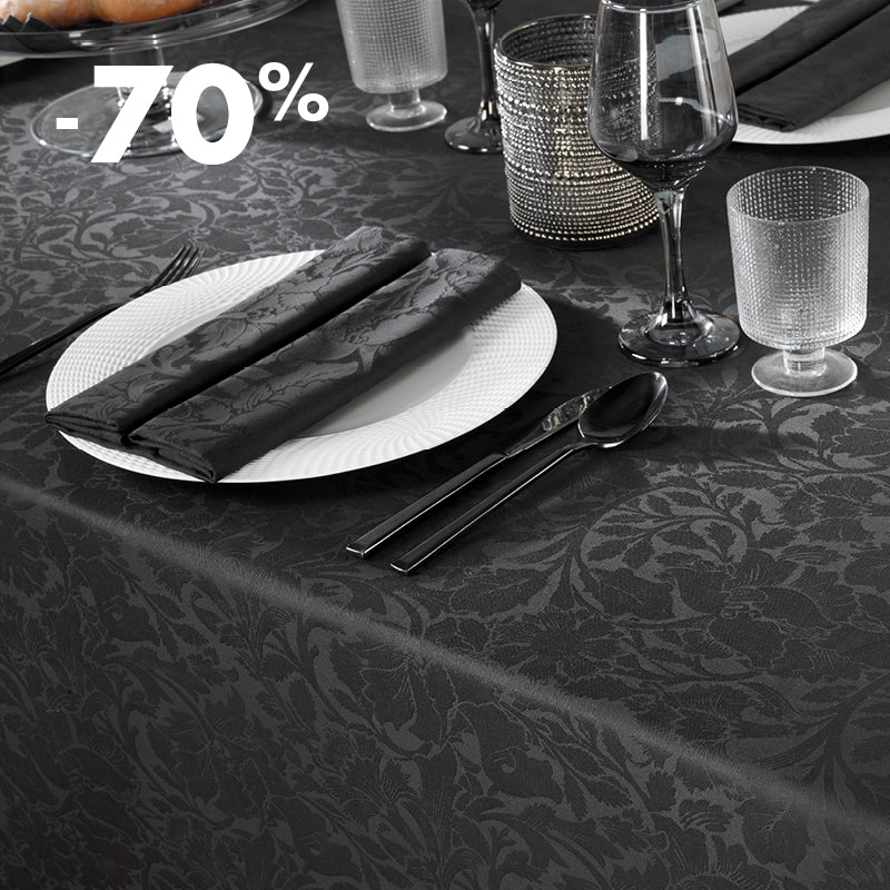 Elégance à table - Gris foncé