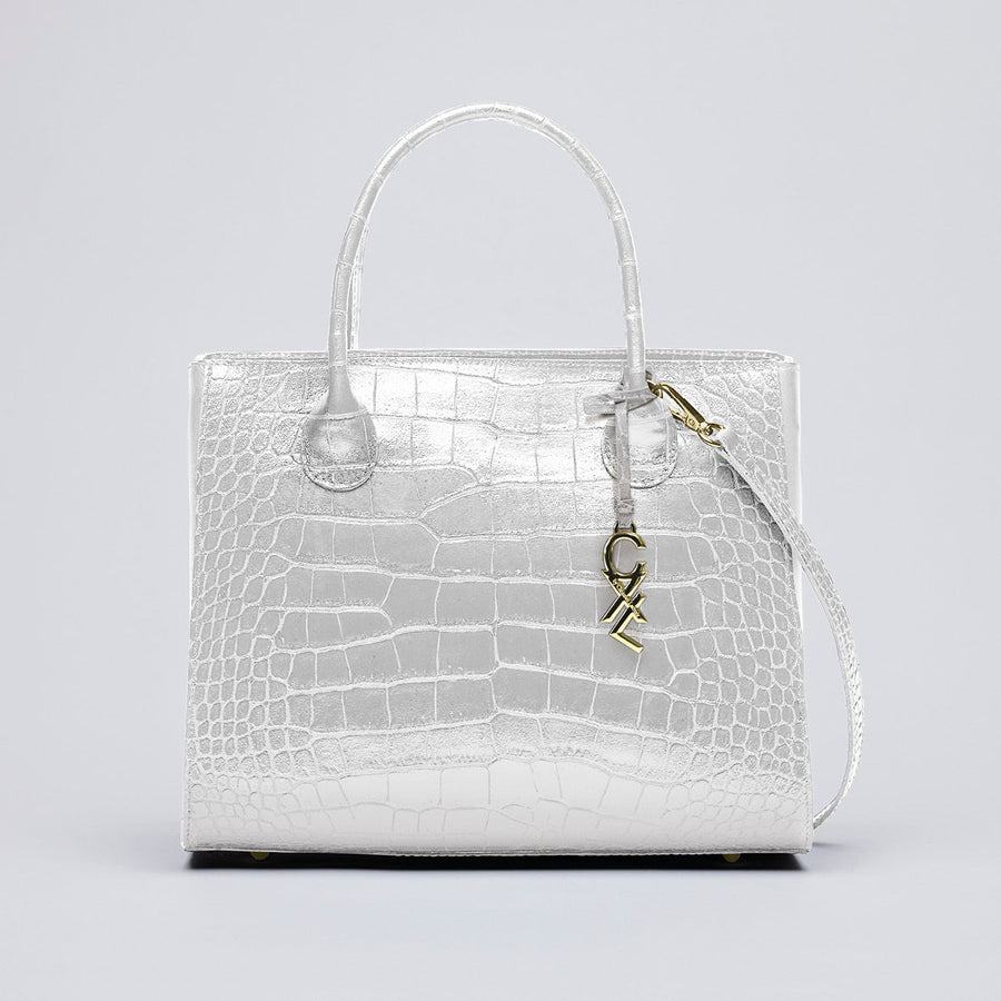 Croco leather handbag - Montaigne