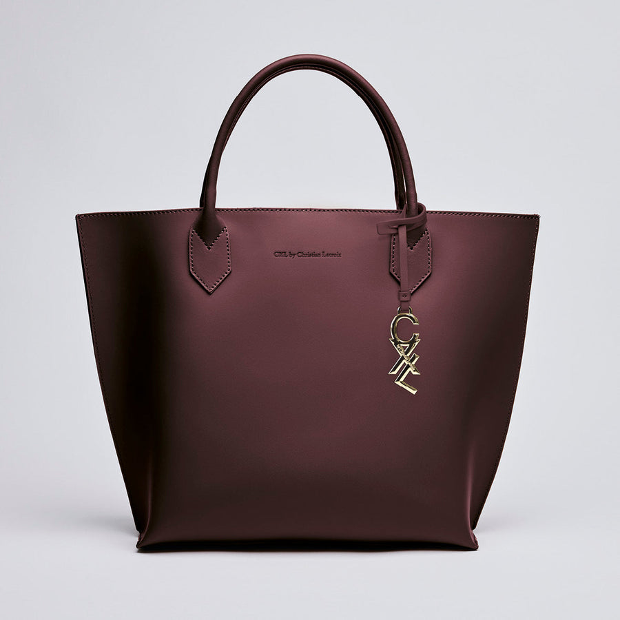 Leather handbag with removable pouch - George V