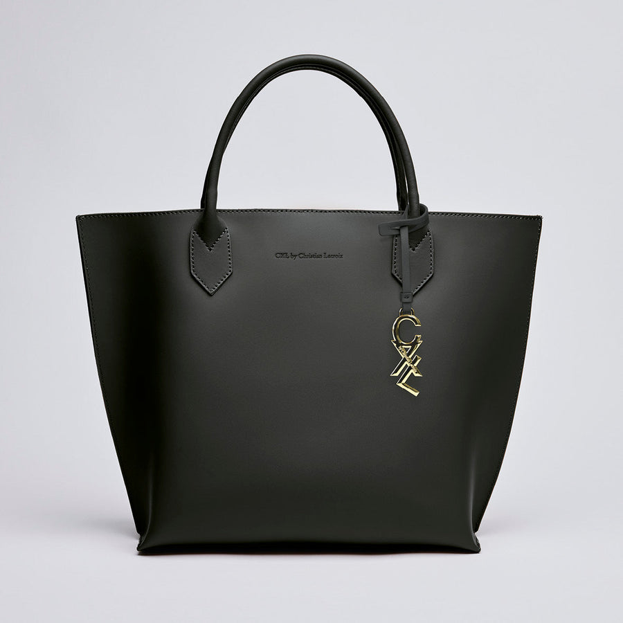 Leather handbag with removable pouch - George V