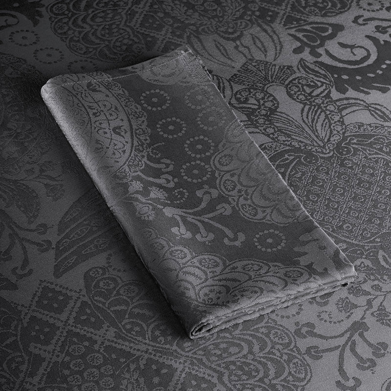 Set de 4 serviettes - Arles gris foncé