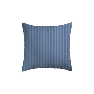 Taie(s) d'oreiller en satin de coton - Rayure tissé bleu - CXL by Christian Lacroix Maison