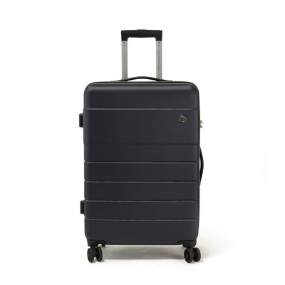 Valise rigide avec 4 roulettes - 60L - 46 x 67 x 25 cm - Toulouse Bleu marine