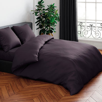 DUVET COVER + 2 PILLOWCASES - Uni Plum