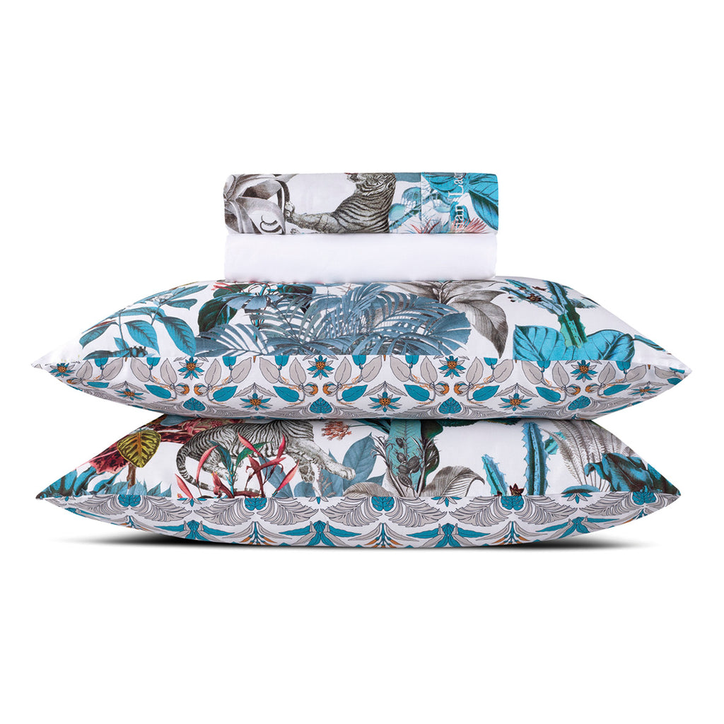 Sheet set cotton satin - Zanzibar White – CXL by Christian Lacroix