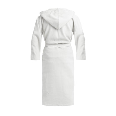 Hooded bathrobe - Nid d'abeille White