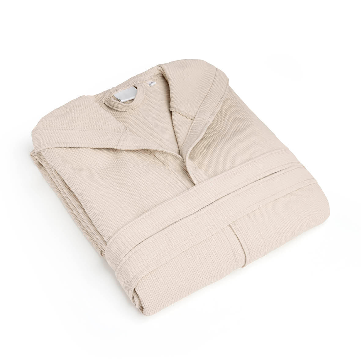 Hooded bathrobe - Nid d'abeille Taupe