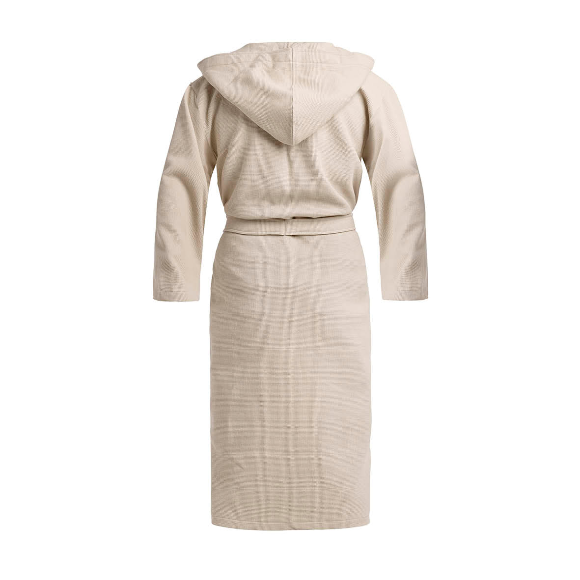 Hooded bathrobe - Nid d'abeille Taupe