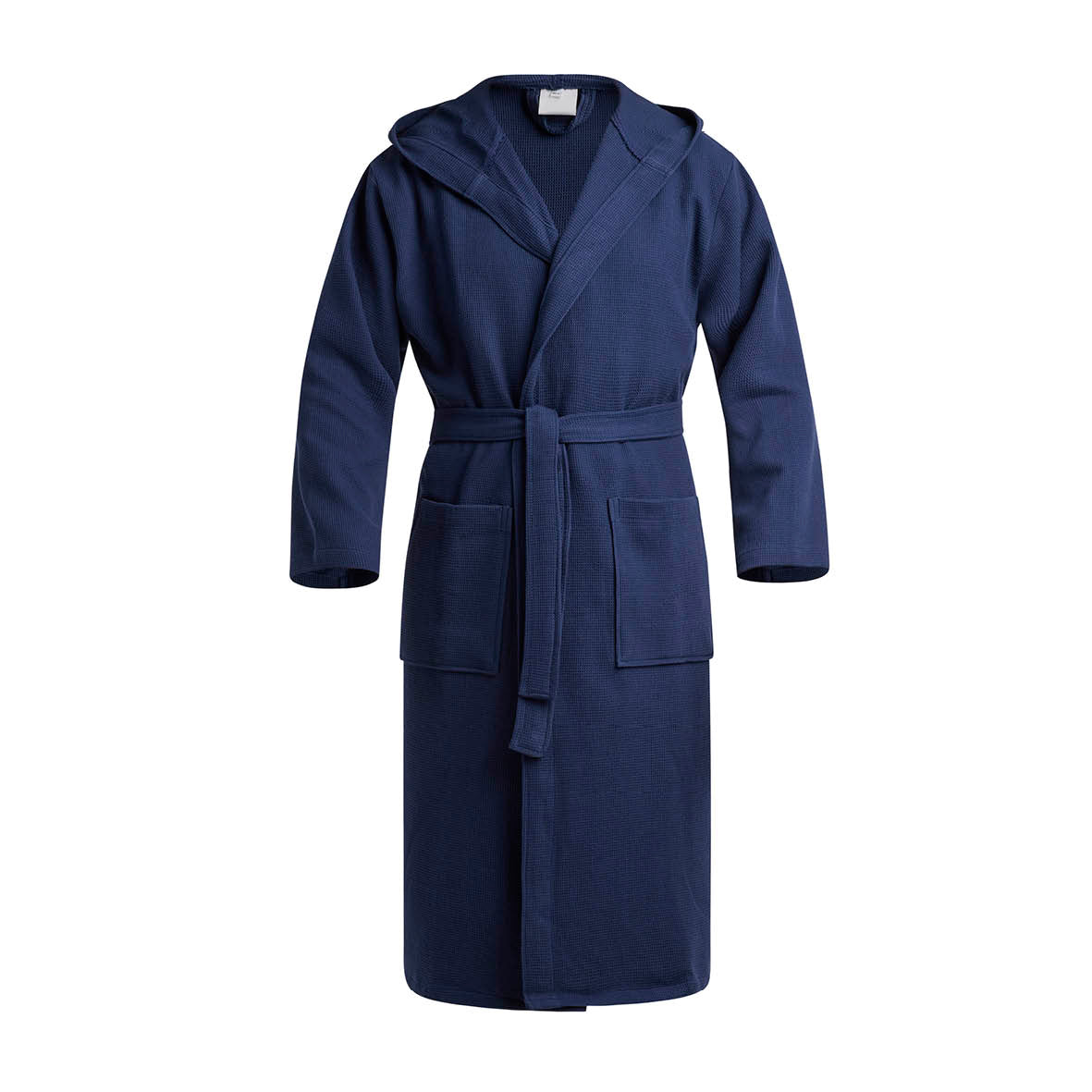 Hooded bathrobe - Nid d'abeille Dark blue