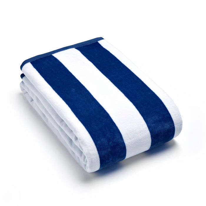 cxl by christian lacroix Serviette de plage Constance Bleu foncé - 90 x 180 cm
