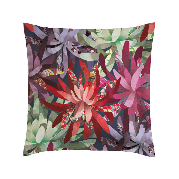 cxl by christian lacroix Taie(s) d'oreiller satin de coton - Fleurs psychédéliques Fuchsia