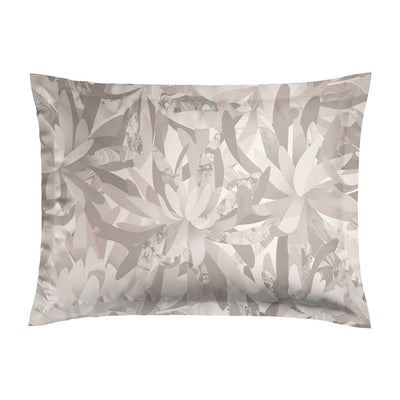 Pillowcase(s) cotton satin - Fleurs psychédéliques Beige