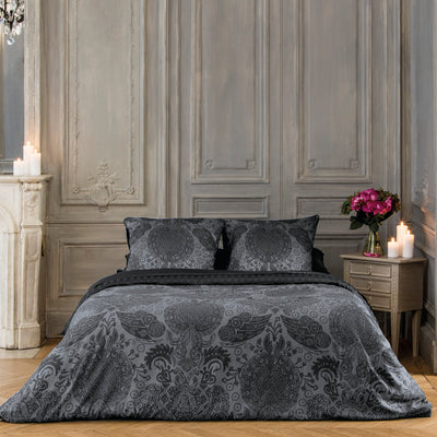 Pillowcase(s) cotton satin - Arles Dark grey