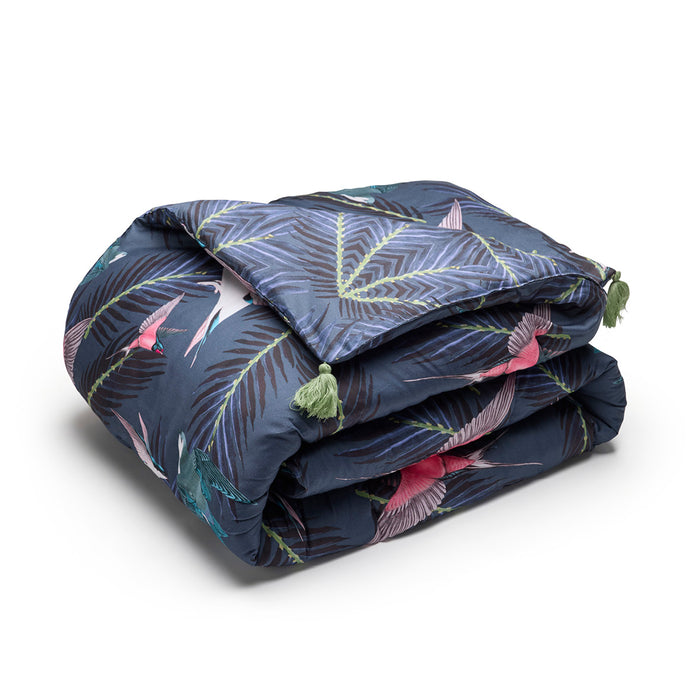 cxl by christian lacroix Édredon avec glands Hirondelles Bleu - 140 x 200 cm