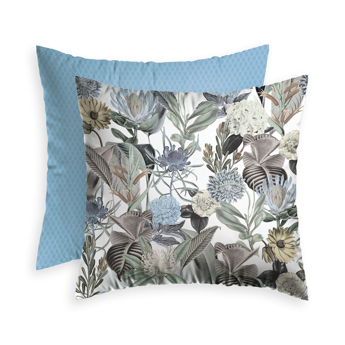 SET OF 2 PILLOWCASES GARDEN - Light blue