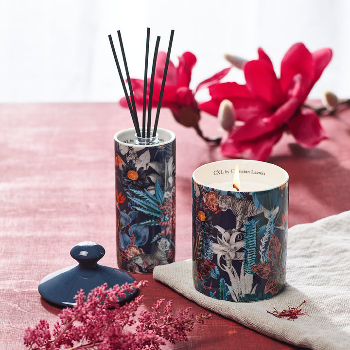 Fragrance sticks in porcelain holder Zanzibar Navy blue - Saffran