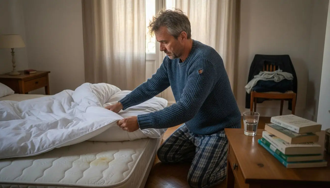 Bien placer les coins de la couette dans la housse sur le lit