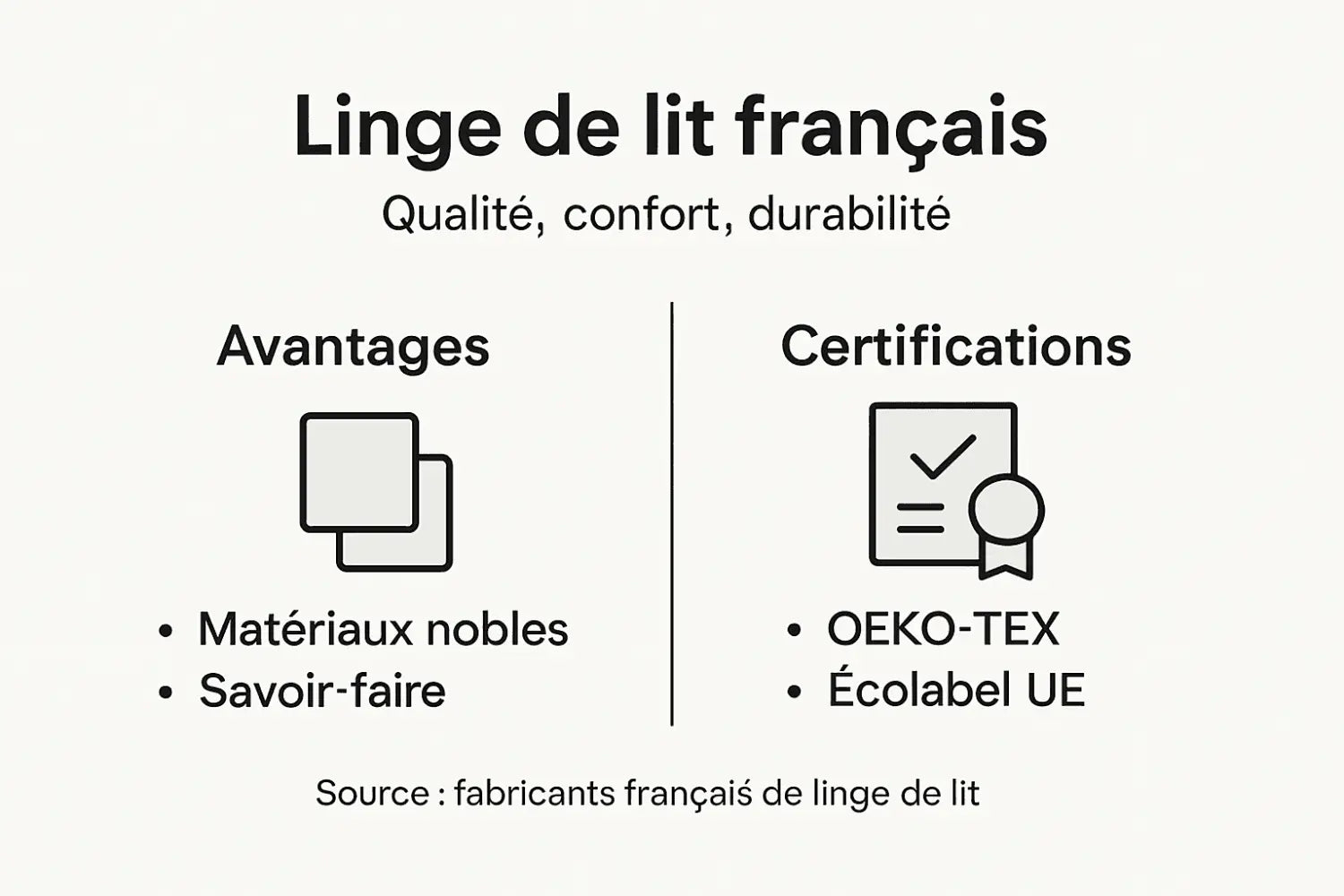 Zoom sur la qualité du linge de lit français : l’infographie à découvrir