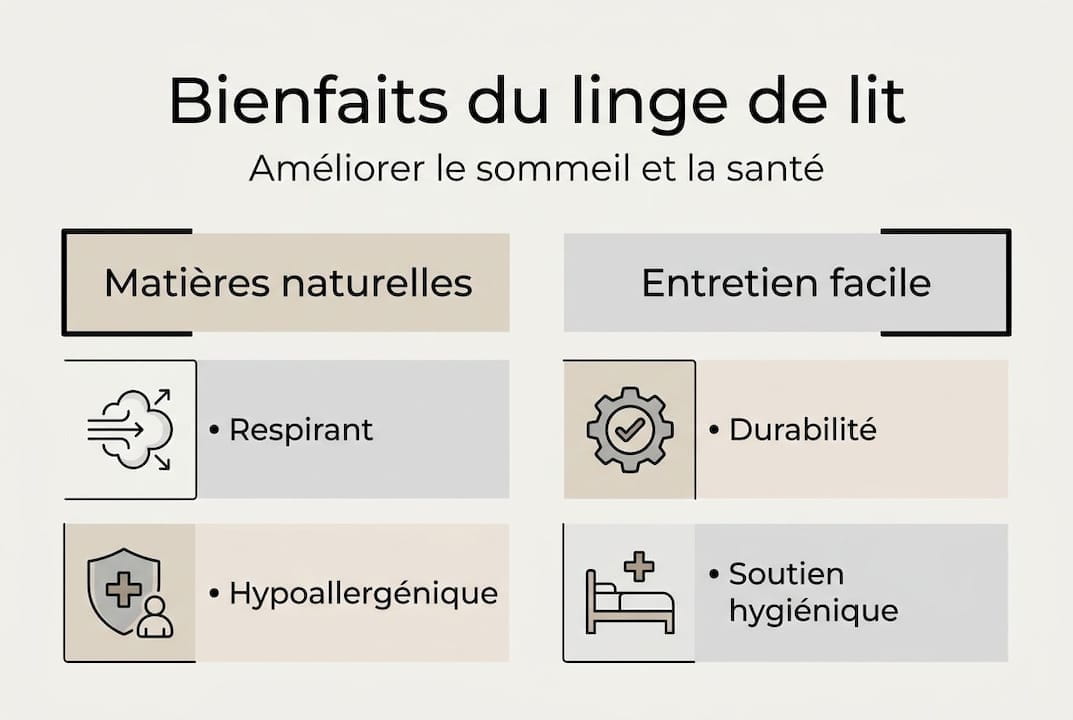 Infographie : comment le choix de votre linge de lit améliore la qualité de votre sommeil