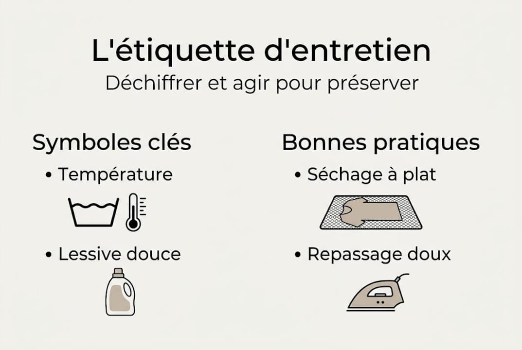 Infographie : comment déchiffrer les symboles d’entretien sur vos vêtements
