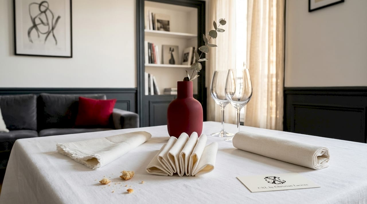 Trois façons élégantes de plier les serviettes pour sublimer votre table