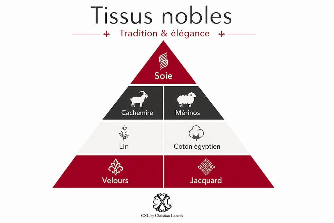 La pyramide des tissus d’exception : classement des matières les plus prestigieuses