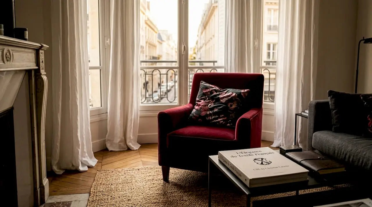 Une nouvelle ambiance grâce aux rideaux et aux coussins