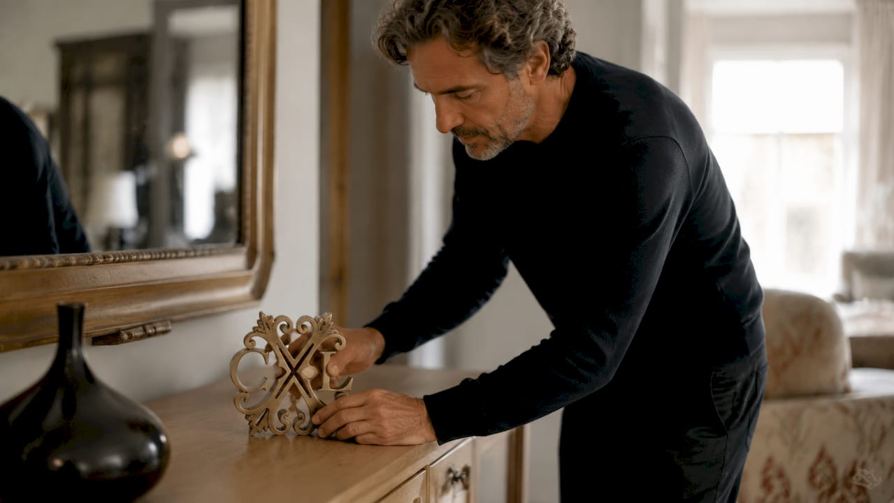 Idéale pour sublimer votre salon, cette main en métal finition bronze apporte une touche élégante et raffinée à votre décoration.