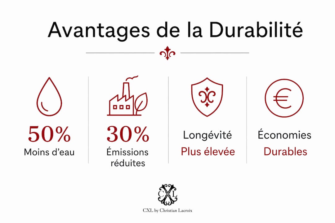 Visuel présentant les principaux atouts d’une mode éco-responsable