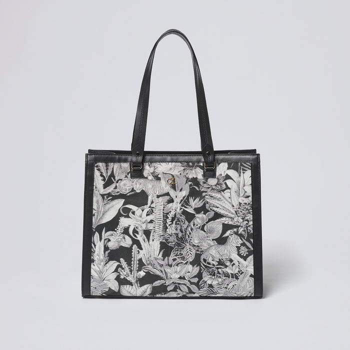 cxl by christian lacroix Sac à main Apolline en cuir et jacquard Zanzibar