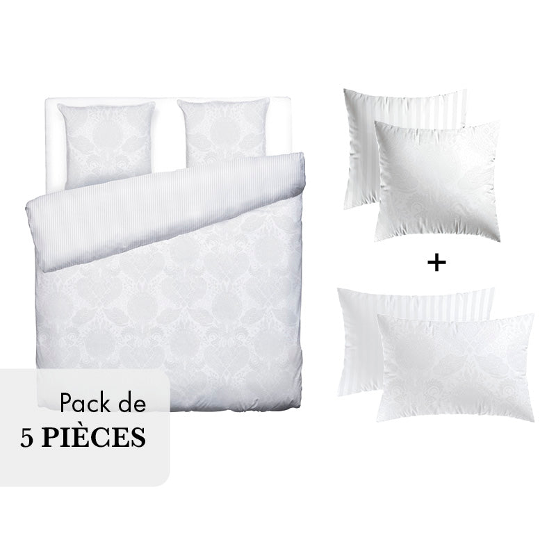 Pack Sommeil Harmonieux - Arles Jacquard White