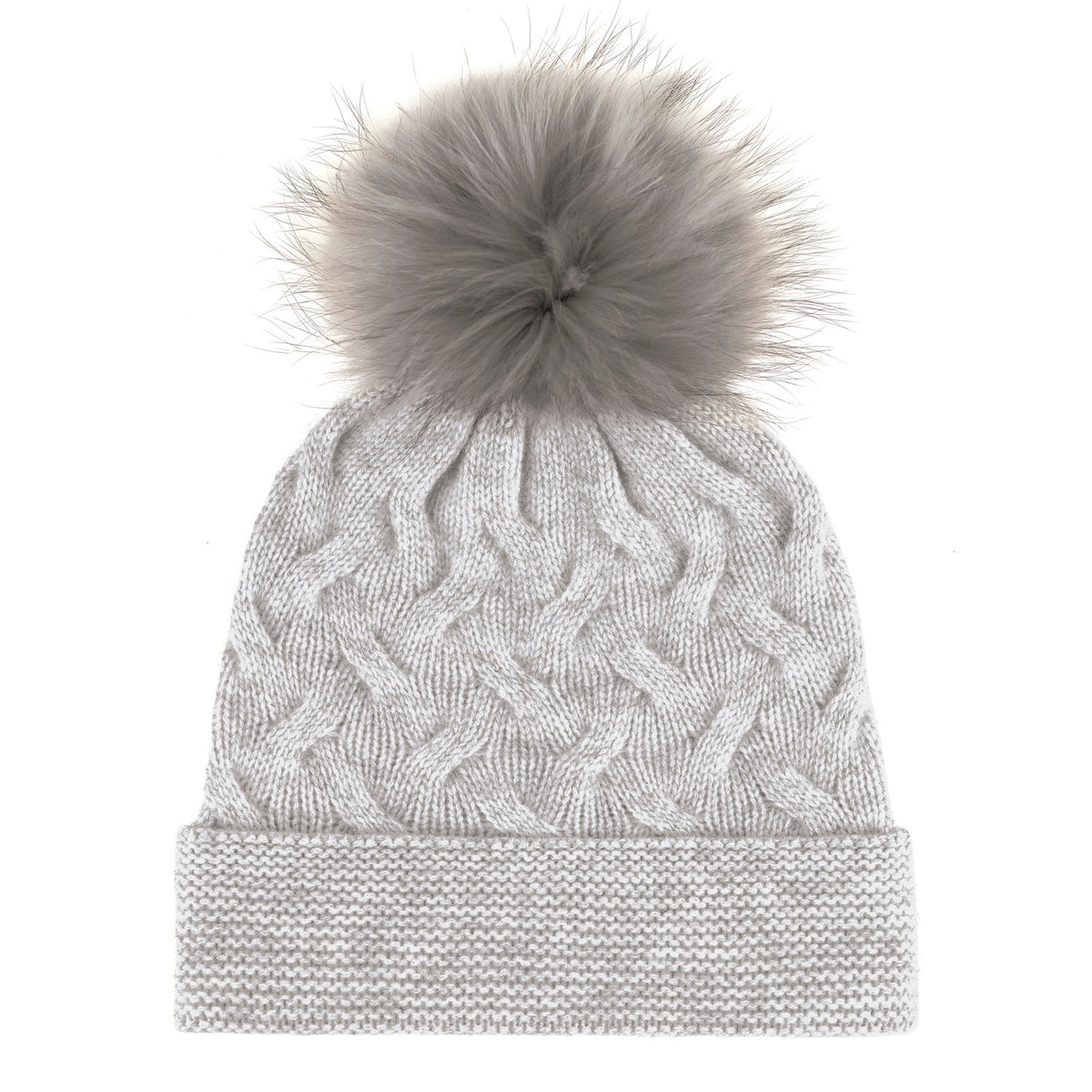 Bonnet à pompon cachemire - Gris claire - CXL by Christian Lacroix Maison