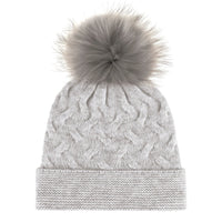 Bonnet à pompon cachemire - Gris claire - CXL by Christian Lacroix Maison