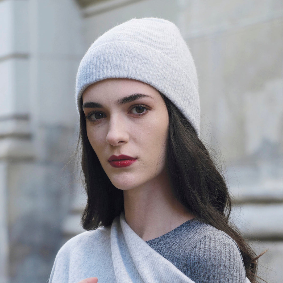Bonnet cachemire - Gris clair - CXL by Christian Lacroix Maison