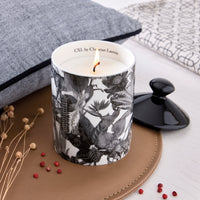 Bougie parfumée en pot de porcelaine - Zanzibar Noir - Poivre rose - durée de combustion 65h - 315 g - CXL by Christian Lacroix Maison