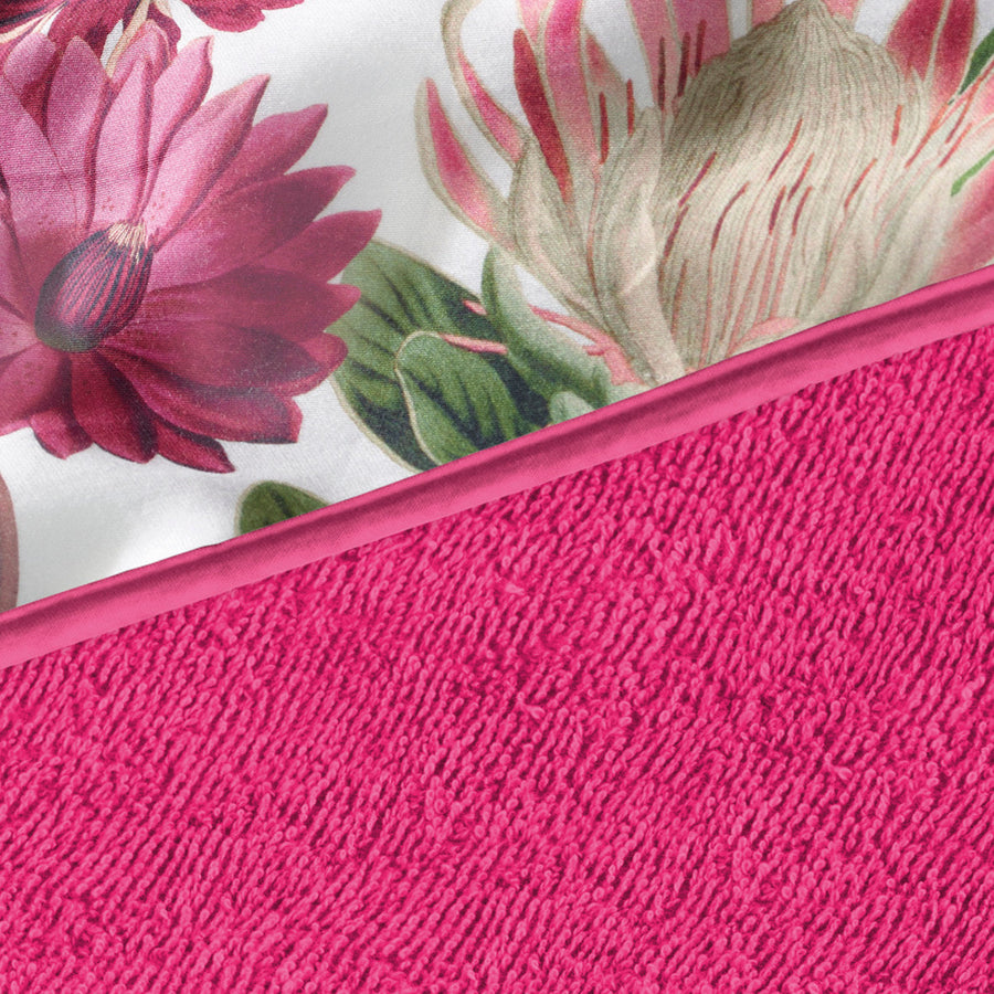 Baby bathcape - Garden Fuchsia