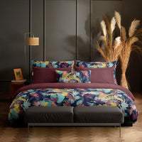 Drap-housse satin de coton - Areca Prune - CXL by Christian Lacroix Maison