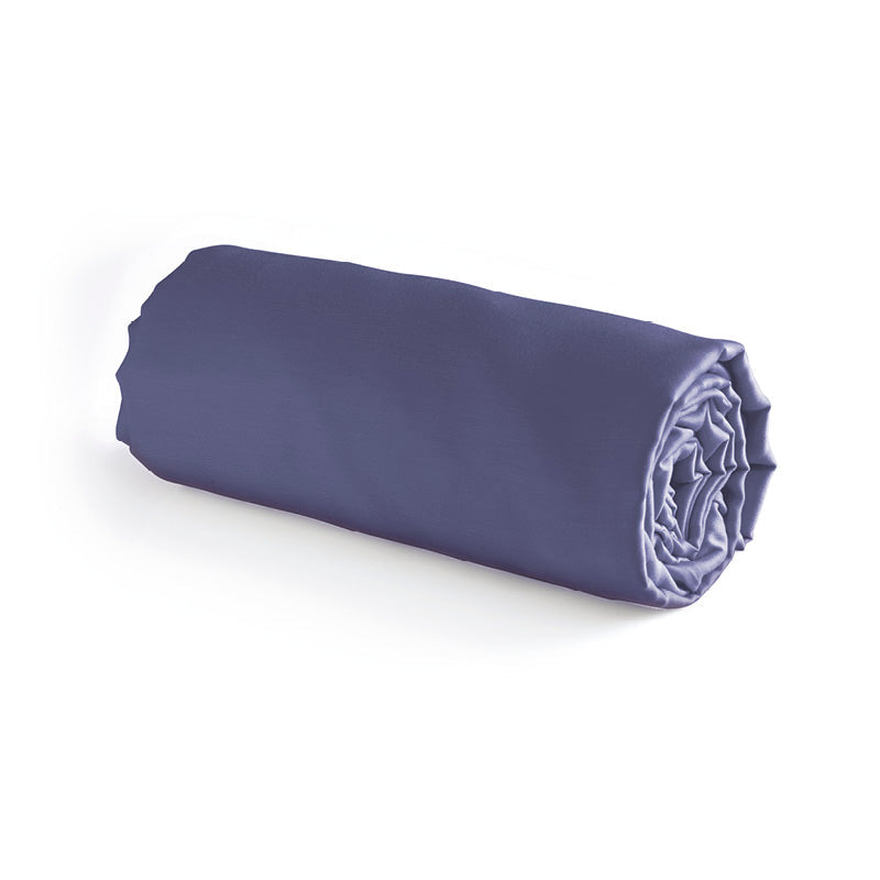 Drap-housse satin de coton - Bleu - CXL by Christian Lacroix Maison