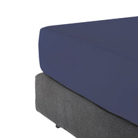 Drap-housse satin de coton - Bleu - CXL by Christian Lacroix Maison