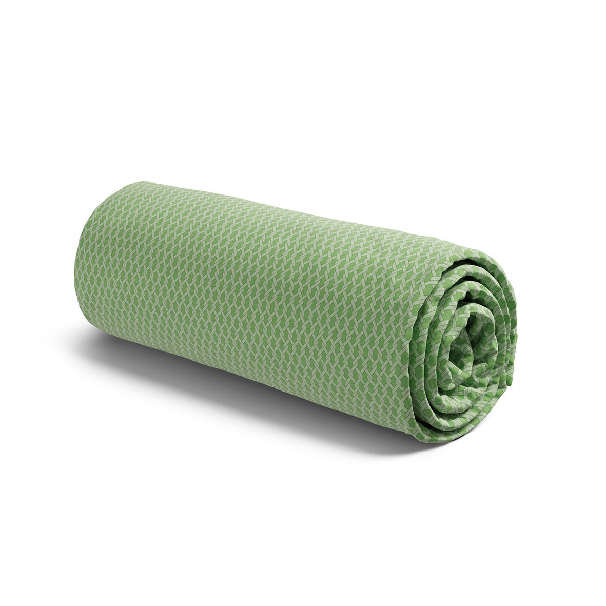 Drap-housse satin de coton - Garden Micro vert - 90 x 200 cm