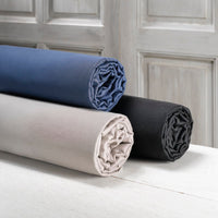 Drap-housse satin de coton - Gris foncé - CXL by Christian Lacroix Maison