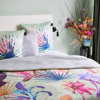 Drap-housse satin de coton - Mistral vert - CXL by Christian Lacroix Maison