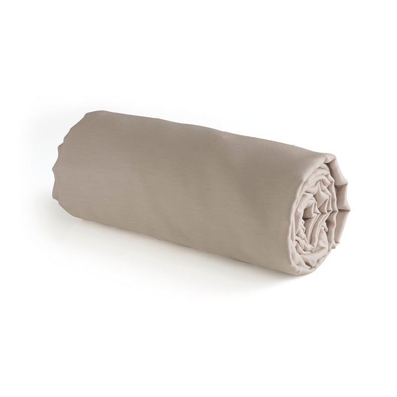 Drap-housse satin de coton - Taupe - CXL by Christian Lacroix Maison
