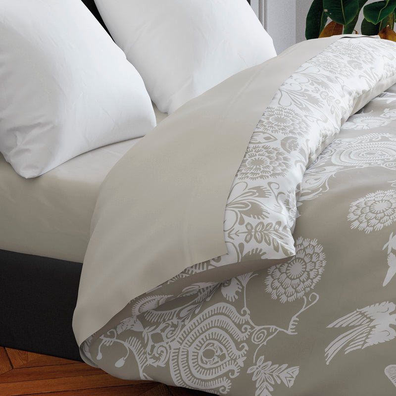 Drap plat satin de coton - Beige - CXL by Christian Lacroix Maison