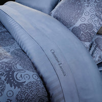 Drap plat satin de coton - Bleu - CXL by Christian Lacroix Maison