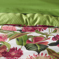 Drap plat satin de coton - Garden Micro vert