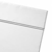 Drap plat satin de coton - Nîmes Gris / Blanc - CXL by Christian Lacroix Maison