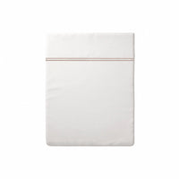 Drap plat satin de coton - Nîmes Taupe / Blanc - CXL by Christian Lacroix Maison