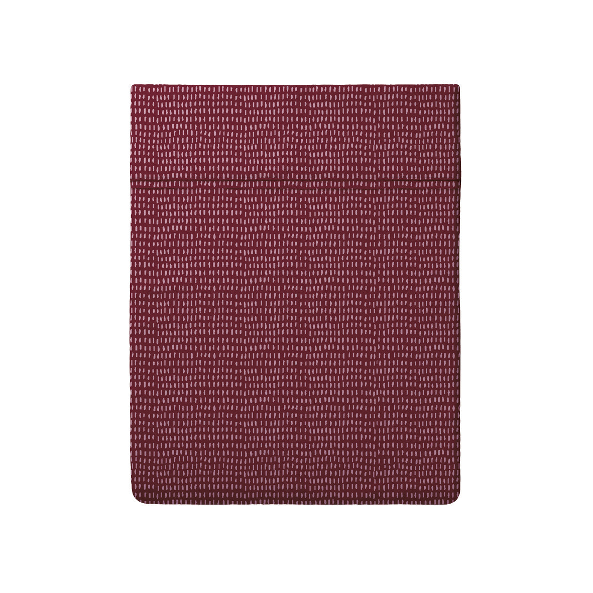 Drap plat satin de coton - Pollen Bordeaux - 240 x 300 cm